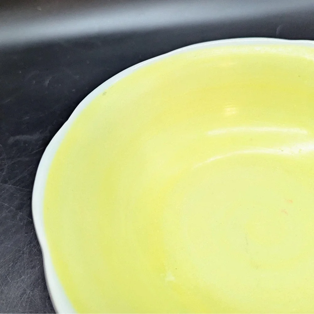 Antique Chinese‎ Qing Dynasty Export porcelain Enamels on Yellow Ground Bowl 8